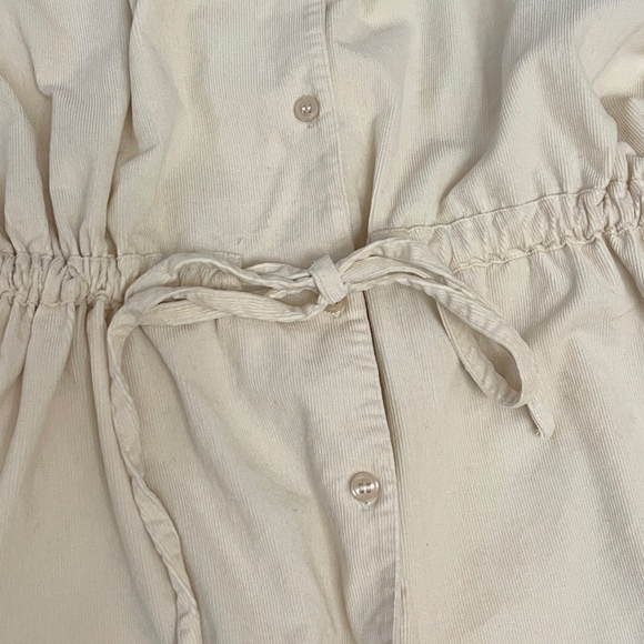Niko And... Women's Ivory Corduroy Relaxed Japanese fashion top blouse Sz 4 (L) - Picture 3 of 11
